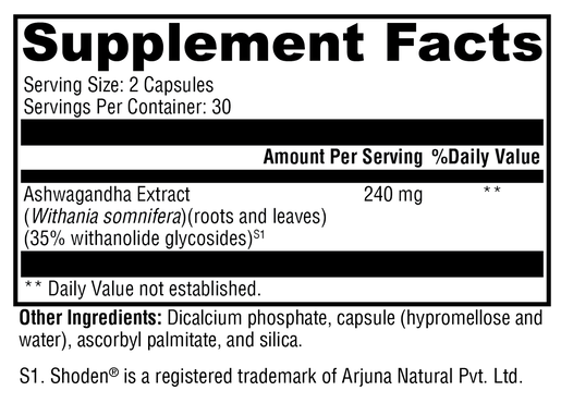 Ashwagandha 35 supplement facts