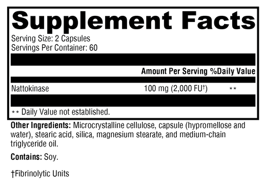 Nattokinase supplement facts