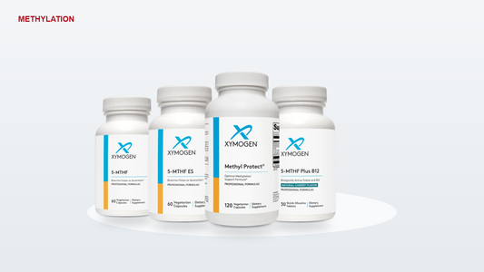 XYMOGEN folate products: 5-MTHF, 5-MTHF ES, Methyl Protect, 5-MTHF Plus B12