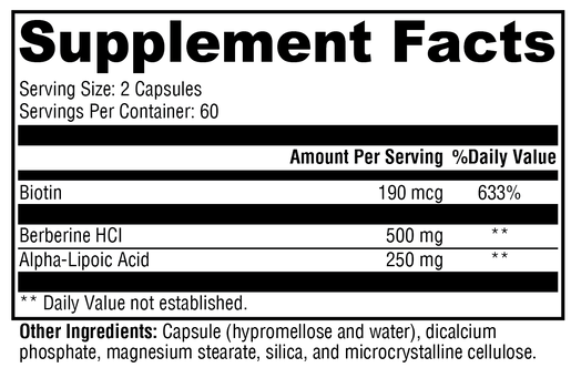 ALAmax Protect 120 Capsules supplement facts