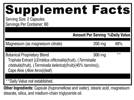 ColonX supplement facts