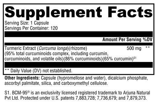 CurcuPlex-95 supplement facts