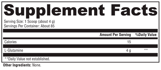 L-Glutamine supplement facts