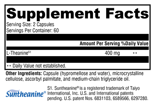 L-Theanine supplement facts