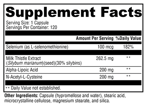 Liver Protect 120 supplement facts