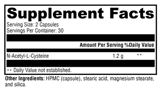 NAC supplement facts