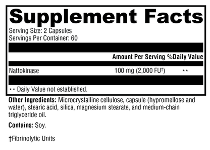 Nattokinase supplement facts