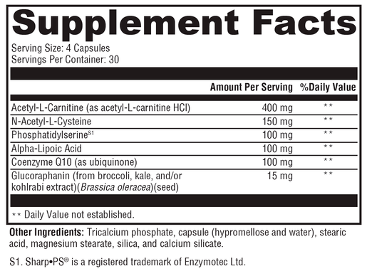 BrainSustain 120 supplement facts