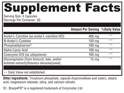 BrainSustain 120 supplement facts