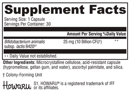 ProbioMax Lean DF supplement facts