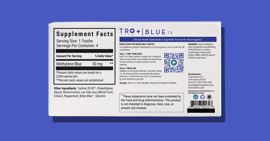 Troscriptions Tro+ Blue methylene blue troche pack
