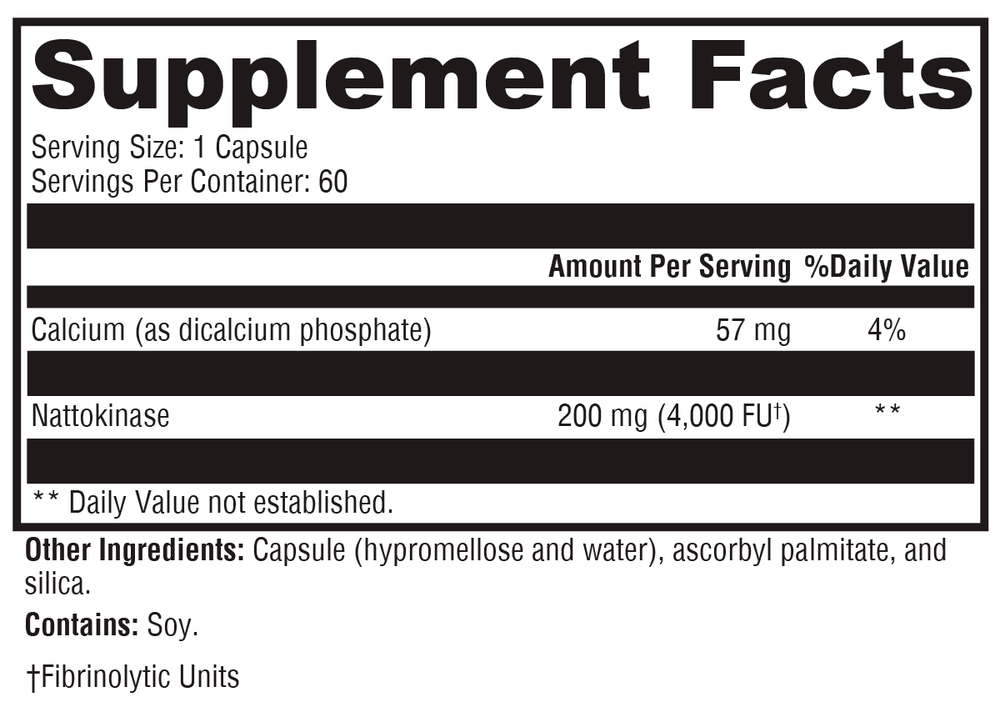 Nattokinase 4000 60 Capsules