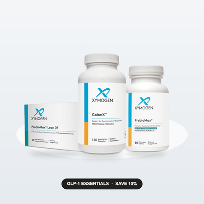 GLP-1 Essentials Bundle: XYMOGEN ColonX, ProbioMax Lean DF, and PrebioMax